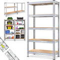 Étagère Charge Lourde 180×90×40 cm – 875 kg – Rayonnage Garage 5 Niveaux