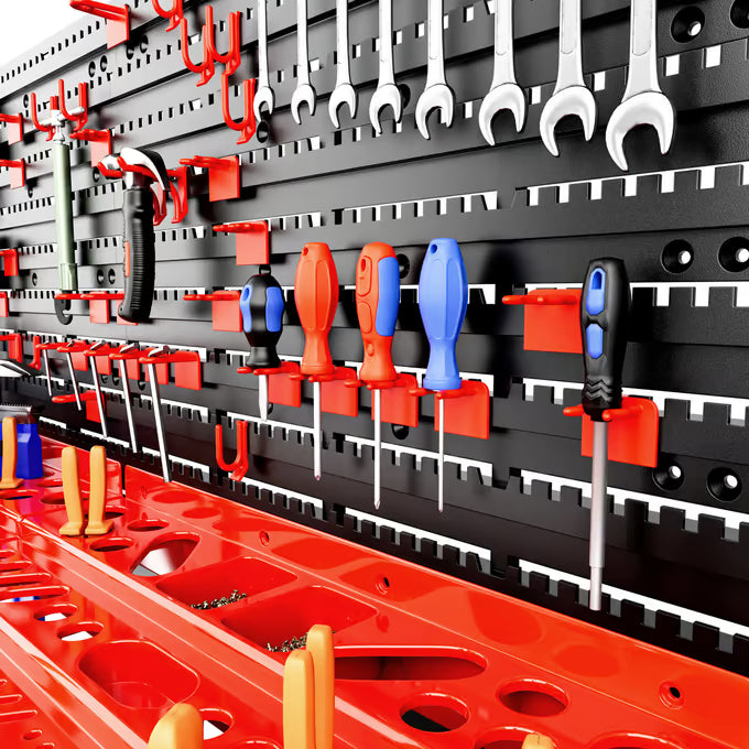 Ensemble Panneau Mural De Rangement Pour Outils - 97 Pcs