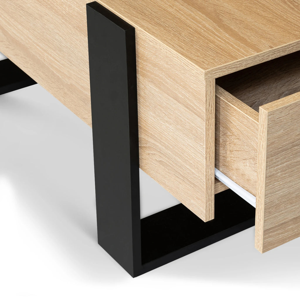 Table Basse 100cm avec Tiroirs