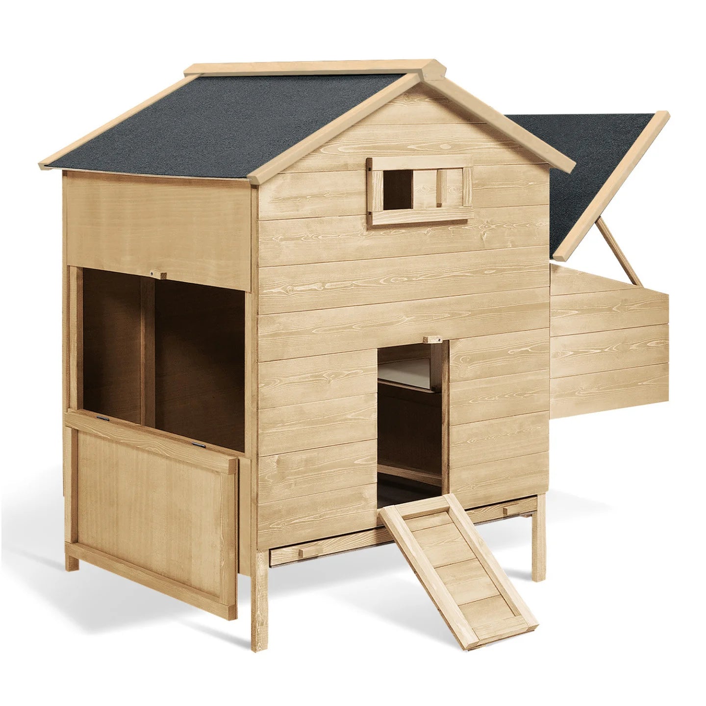 Poulailler Chalet en Bois avec Pondoir – Abri pour Poules de Jardin
