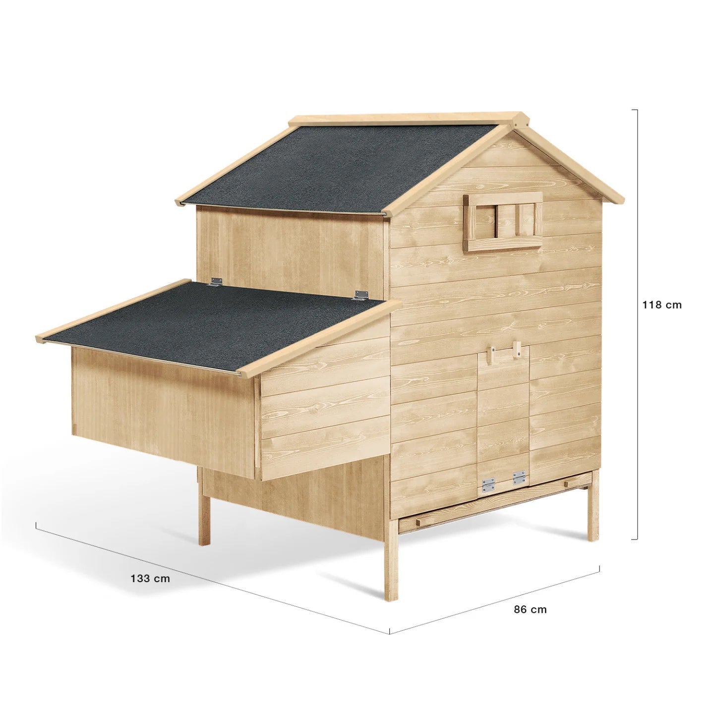 Poulailler Chalet en Bois avec Pondoir – Abri pour Poules de Jardin