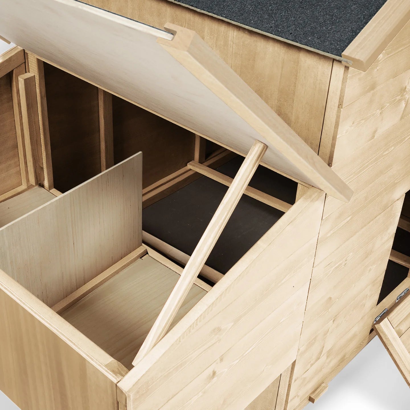 Poulailler Chalet en Bois avec Pondoir – Abri pour Poules de Jardin