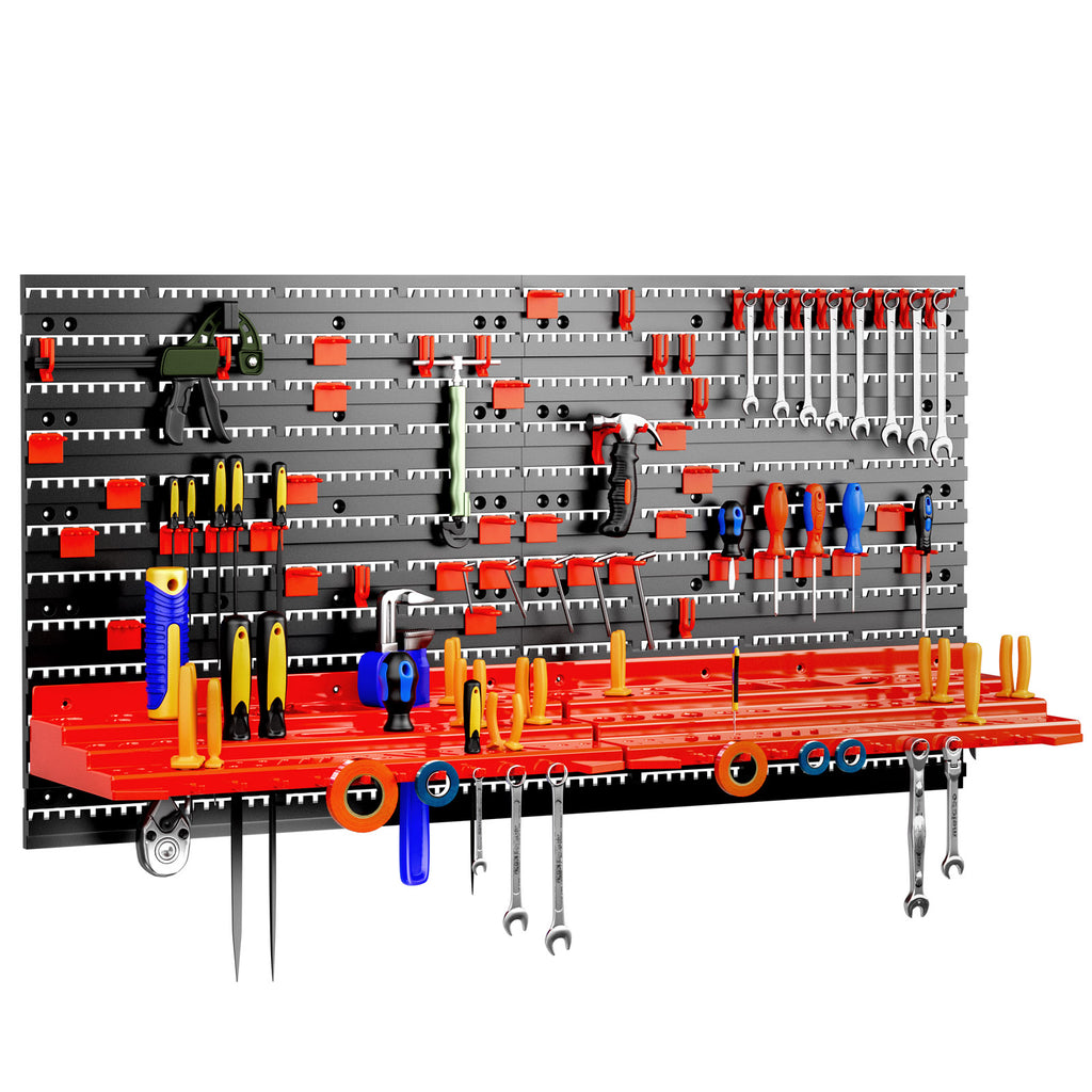 Panneau Mural de Rangement pour Outils 54 pcs – 95×54 cm – Atelier & Garage