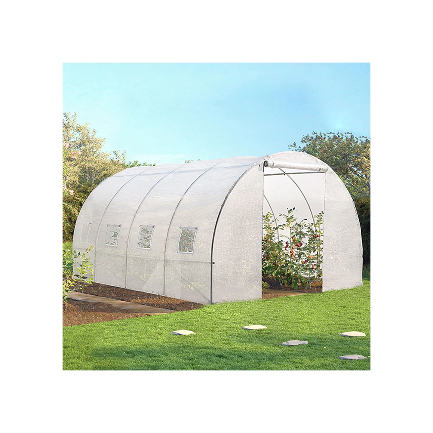 Serre de Jardin Tunnel 12 m² – Abri de Culture 3 x 4 m
