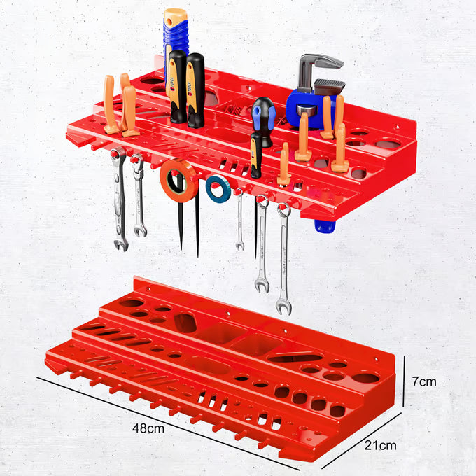 Panneau Mural de Rangement pour Outils 54 pcs – 95×54 cm – Atelier & Garage