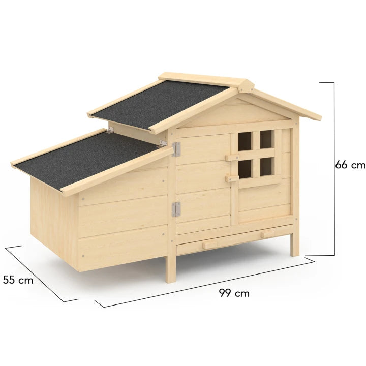 Poulailler sur Pilotis en Bois avec Pondoir – Abri pour Poules