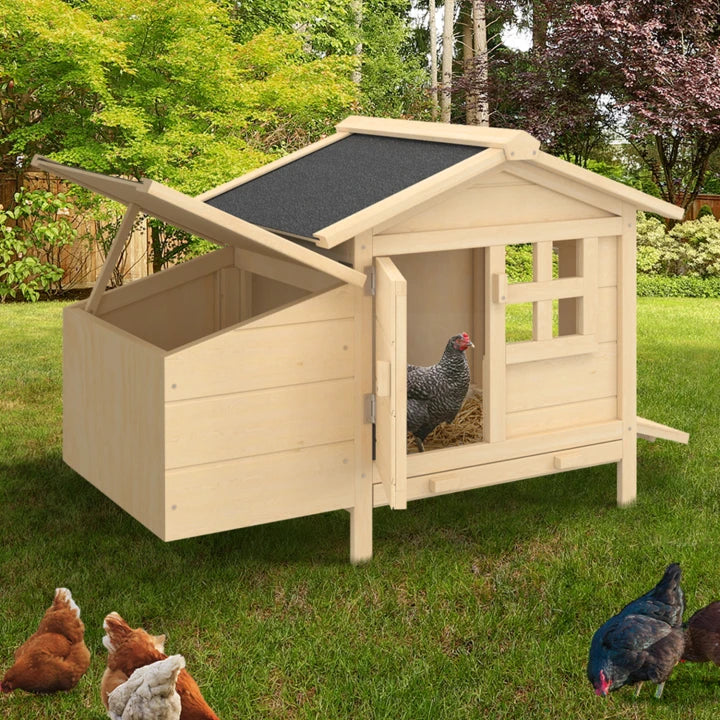 Poulailler sur Pilotis en Bois avec Pondoir – Abri pour Poules