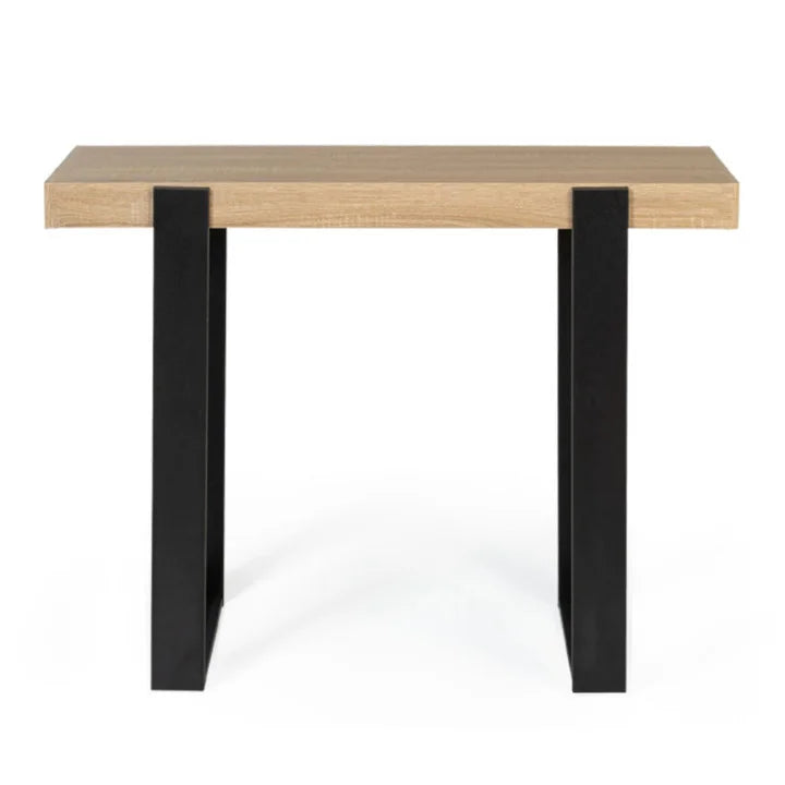 Console Bois et Noir – Design Industriel