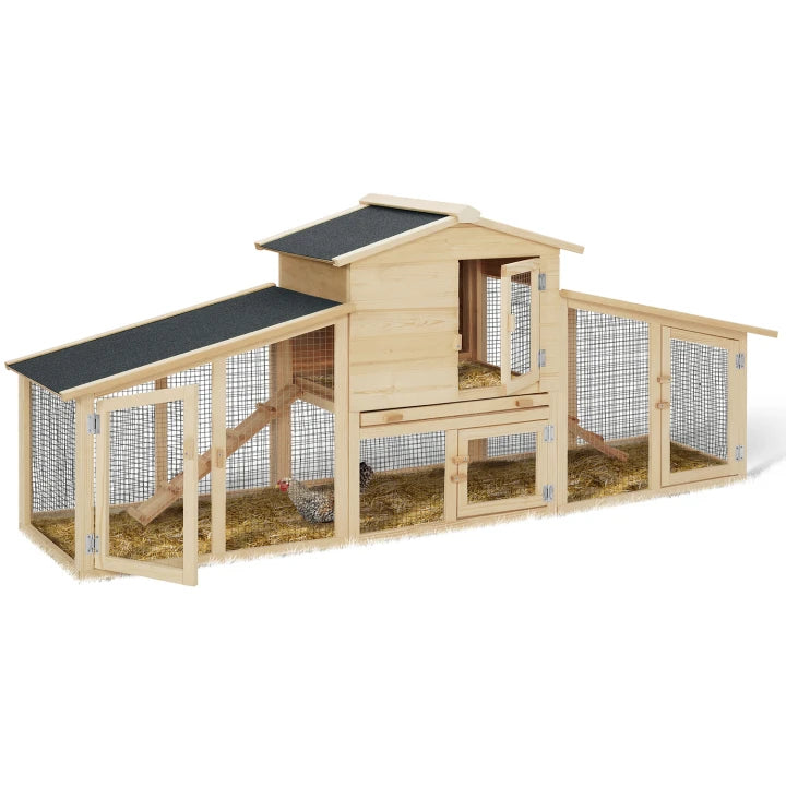 Poulailler Clapier Double XXL en Bois