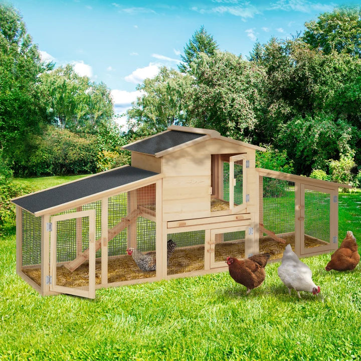 Poulailler Clapier Double XXL en Bois