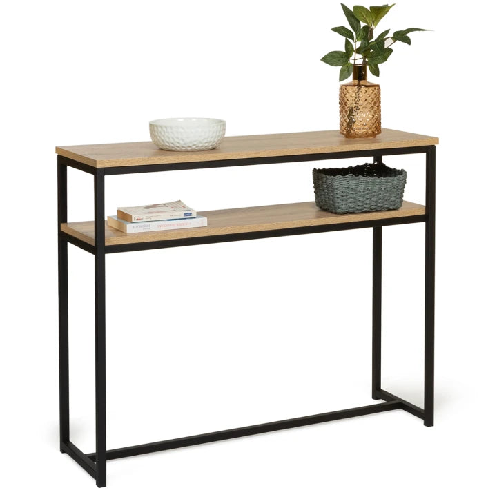 Console Double – Design Industriel Bois et Métal
