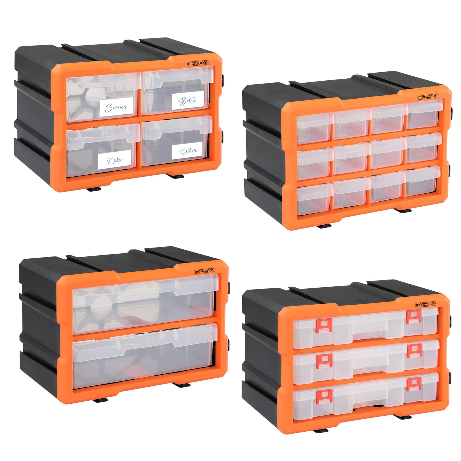 Boîte de Rangement à Compartiments 29,5×19,5×16 cm – Organiseur Atelier Modulable