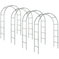 Arche de jardin en métal vert foncé 240x140 cm
