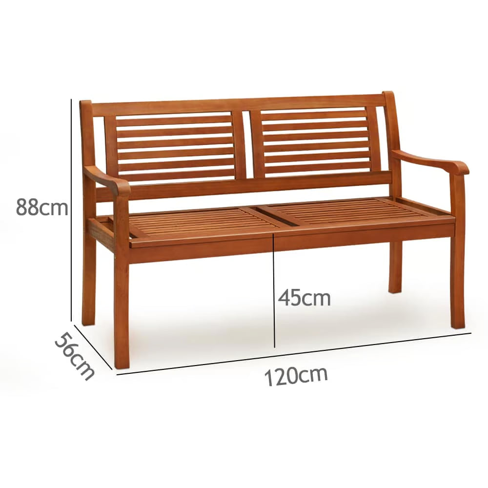 Banc Jardin Eucalyptus 120cm