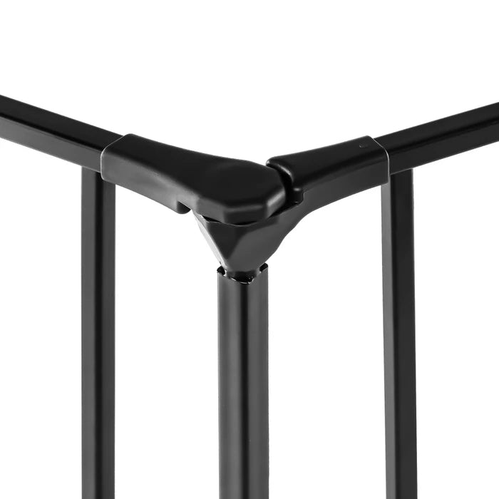 Barrière de sécurité 5 panneaux avec portillon et fixation murale