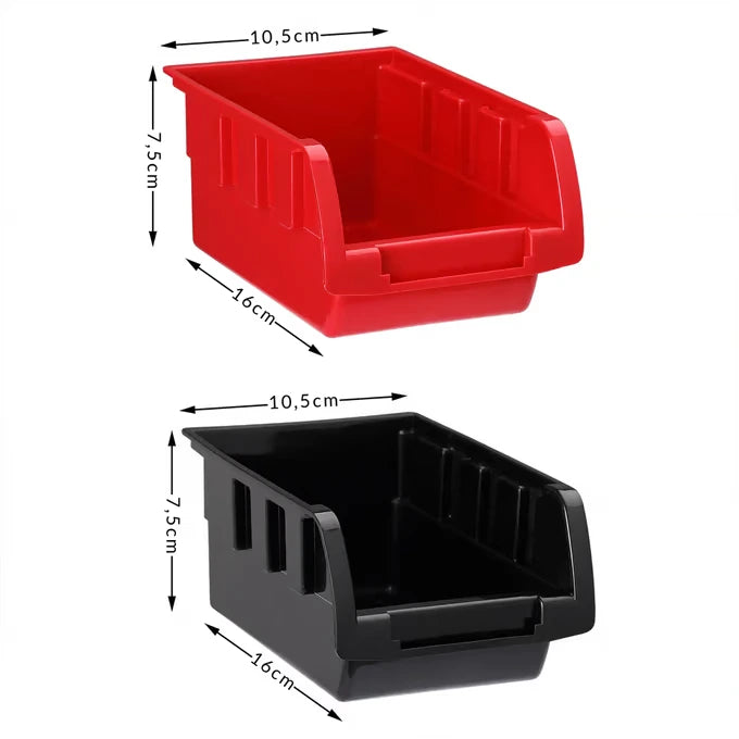 Étagère murale avec boîtes et porte-outils - Organisation Atelier & Garage