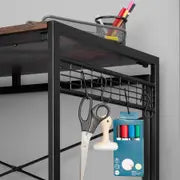 Bureau Pliable Design - Style Industriel Bois & Acier