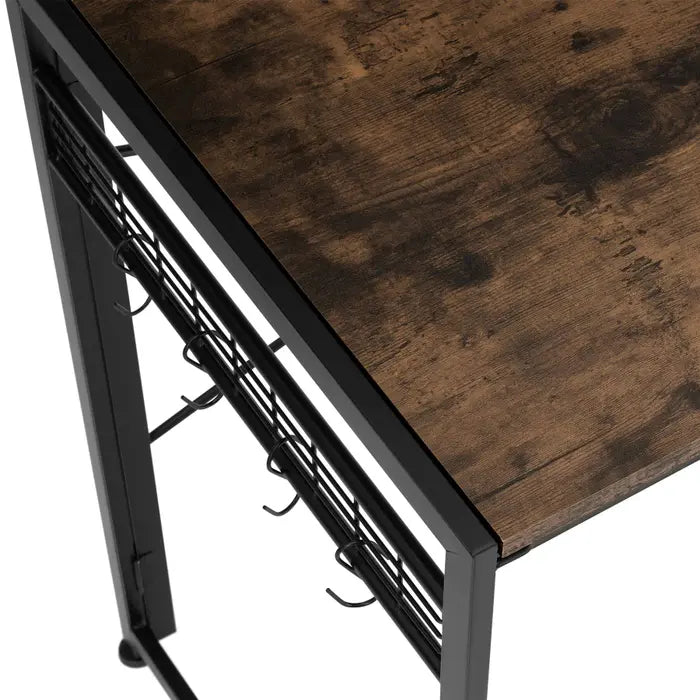 Bureau Pliable Design - Style Industriel Bois & Acier