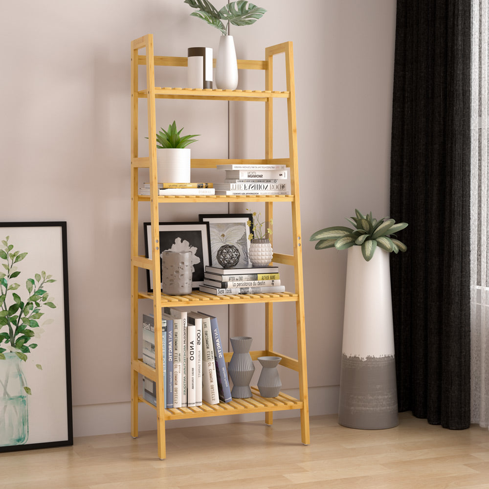 Étagère en bambou salle de bain 123 x 48 x 32 cm - Rangement vertical