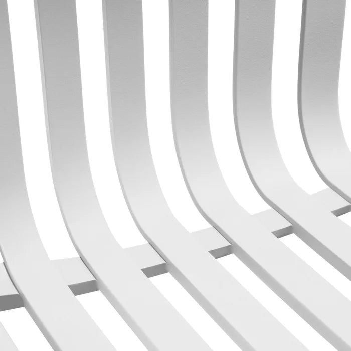 Lot de 2 chaises de jardin résistantes aux intempéries - Blanc