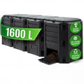 Composteur Jardin 1600L - Grande Capacité, Montage Sans Outil