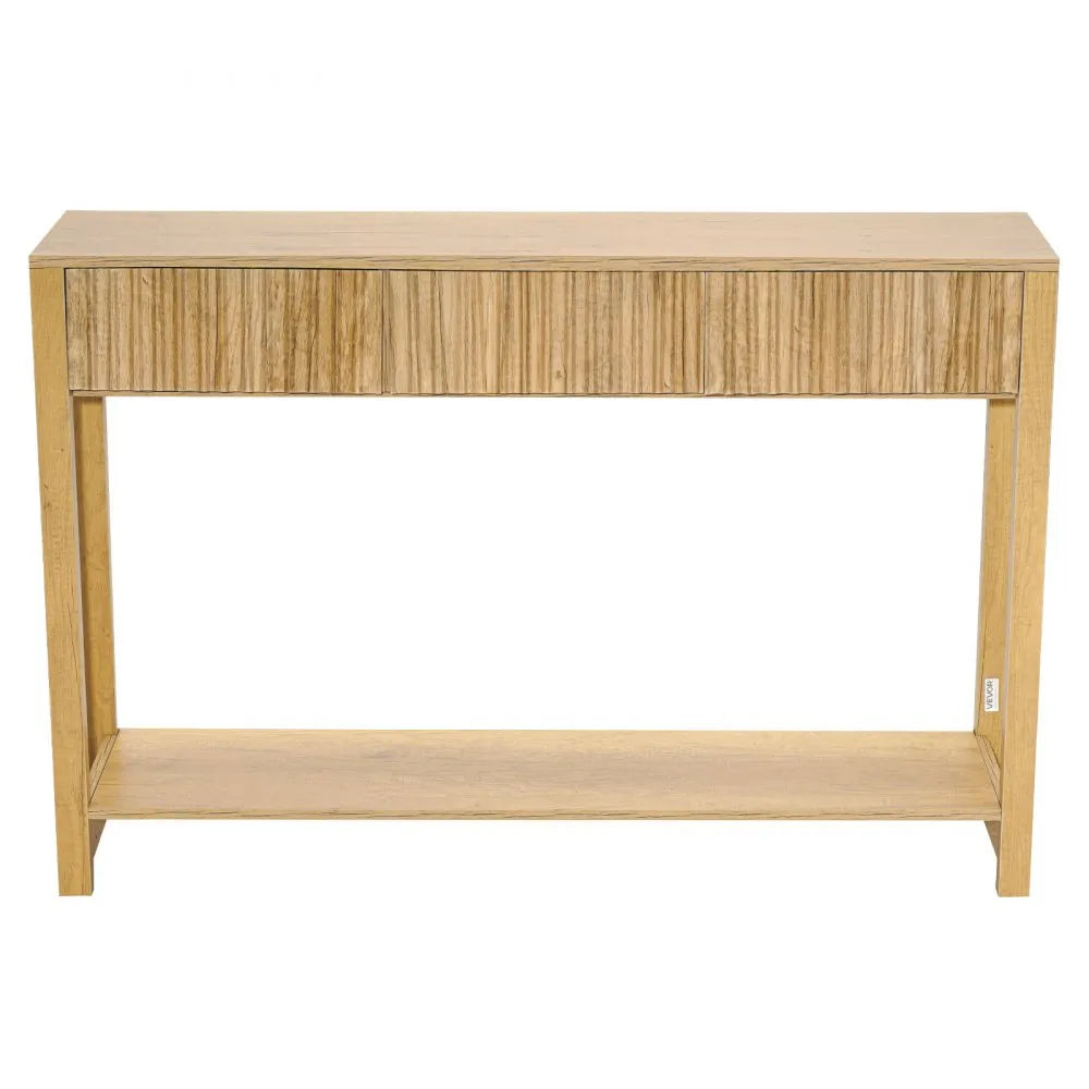 Console Étroite Campagnarde 120 cm - 3 Tiroirs et Étages