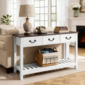 Console entrée en bois blanc
