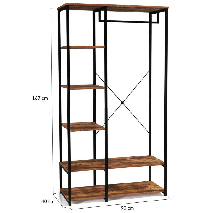 Dressing Industriel Effet Bois Vieilli