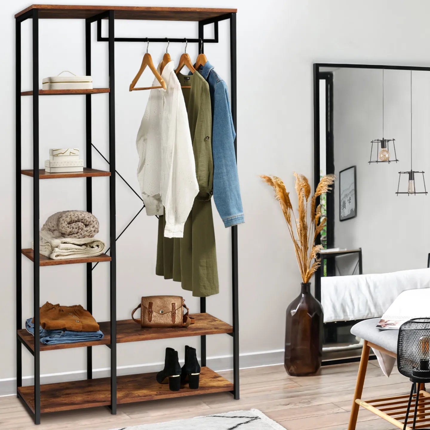 Dressing Industriel Effet Bois Vieilli