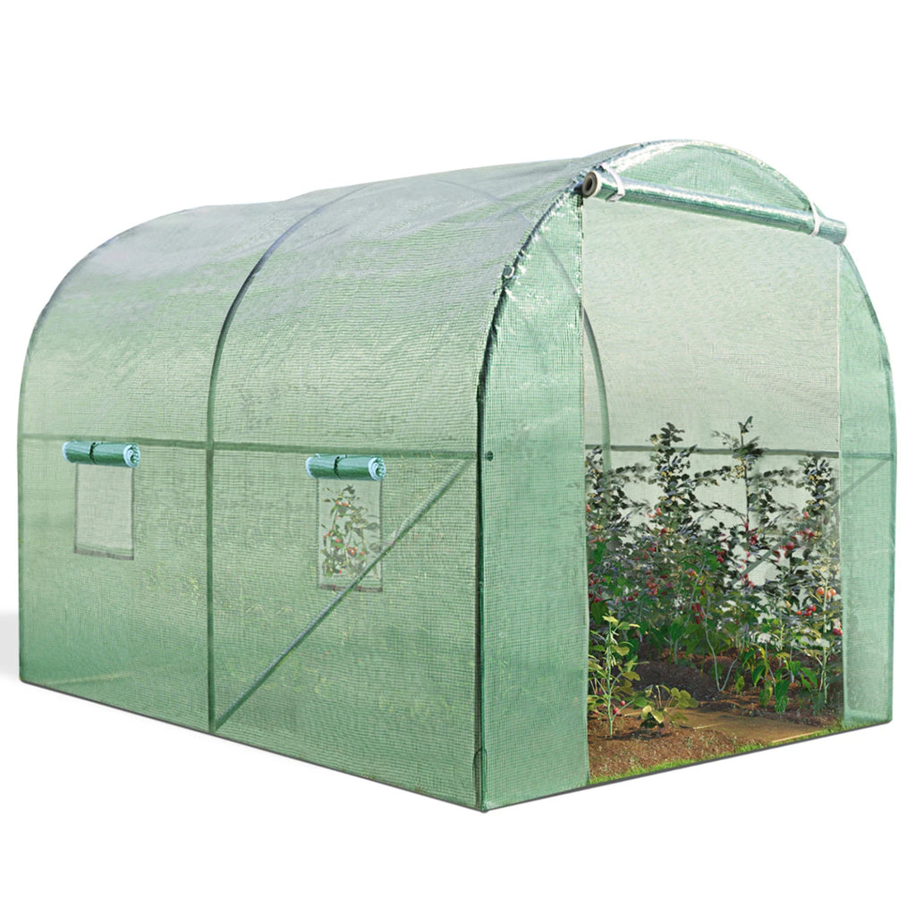 Serre Tunnel de Jardin 6 m² Verte – Abri de Culture 3 x 2 m