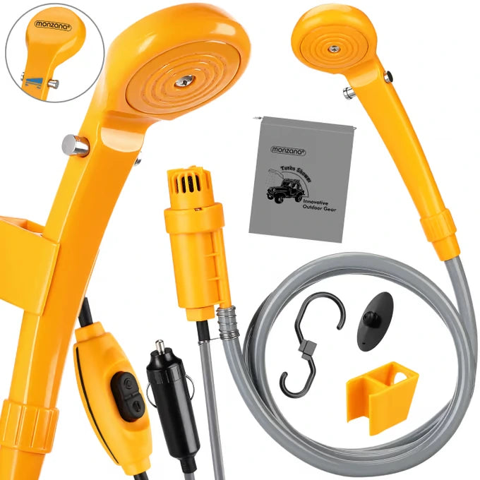 Douche portable 12V pour Voiture et Camping - Pompe immersible