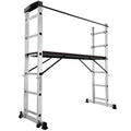 Échafaudage Roulant Multifonctions - Plateforme Aluminium Sécurisée 150 kg