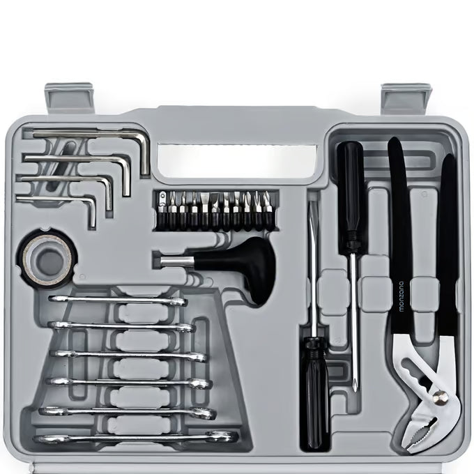 Mallette à Outils Complète 141 Pièces en Acier – Kit de Bricolage Polyvalent