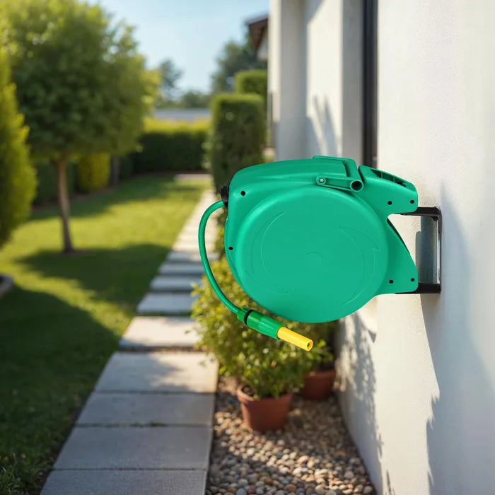 Enrouleur de tuyau d'arrosage mural