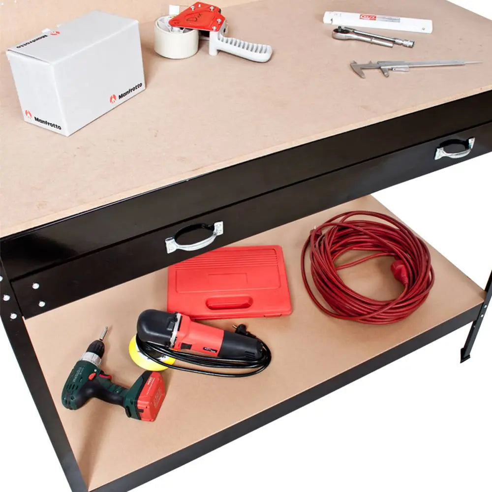Établi d'atelier avec Panneau à Outils et Tiroir