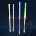 Lot 4 Lampes Solaires LED Colorées - Déco Jardin Sans Fil