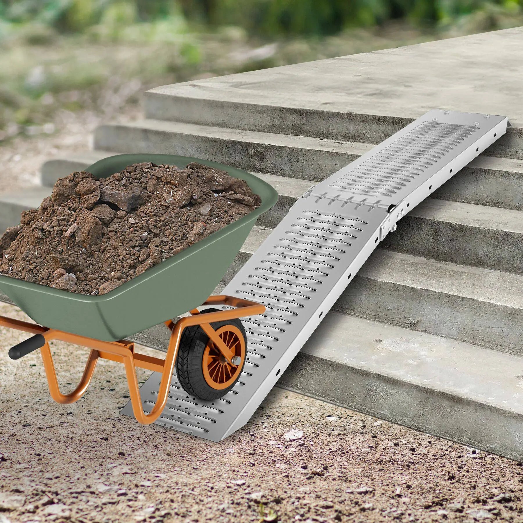 Rampes de Chargement Pliantes - Acier Galvanisé, Capacité Élevée