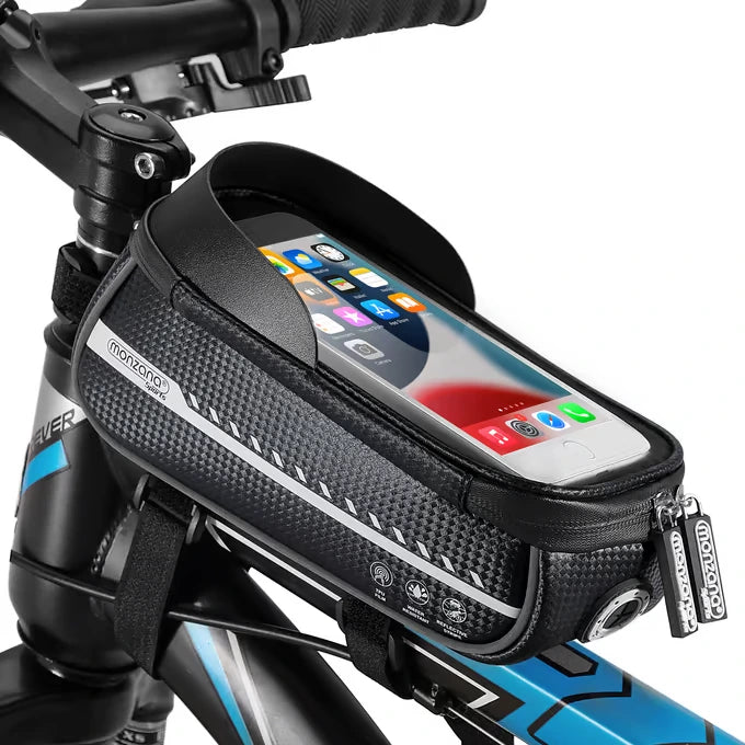 Sacoche de cadre vélo imperméable - Support smartphone