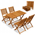 Salon de Jardin Bois FSC 4 Places - Table