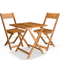 Salon de Balcon Pliable Bois 2 Places - Gain de Place
