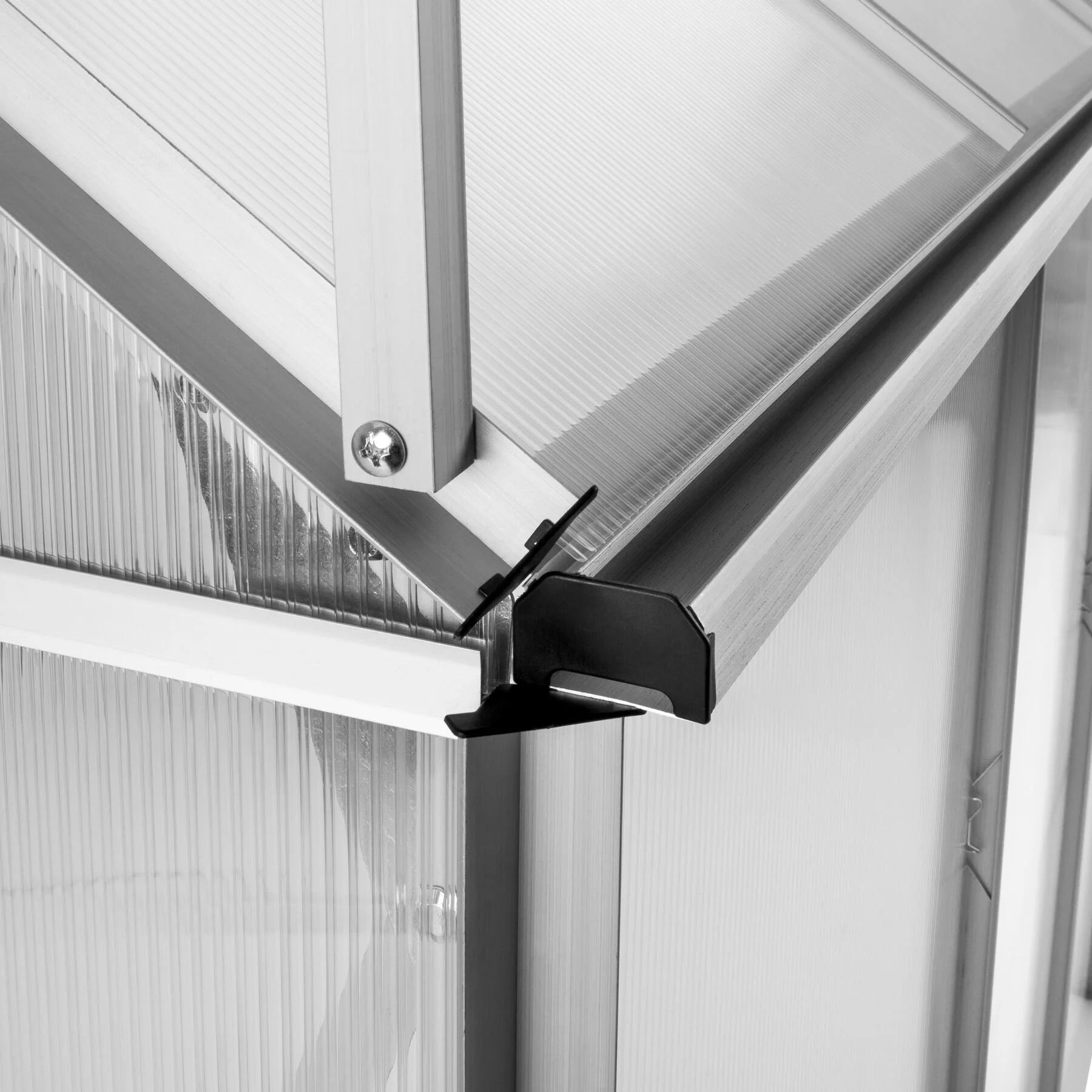 Serre de Jardin Aluminium - Fondation Intégrée et Fenêtres de Toit