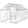 Serre de Jardin Aluminium Professionnelle avec Parois Isolantes et Fenêtres
