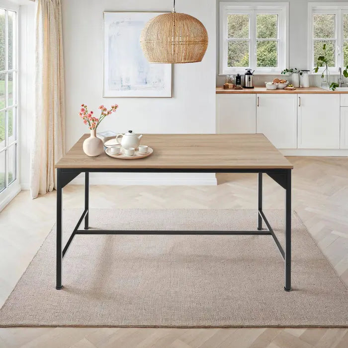 Table à manger industrielle - Style Bois & Acier