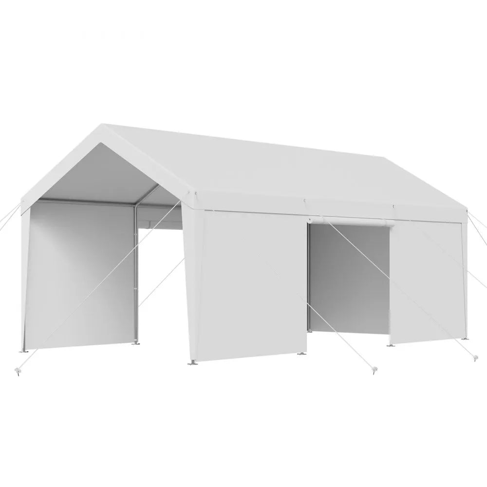 Garage Portable 22,2 m² - Auvent Renforcé et Bâche Haute Protection