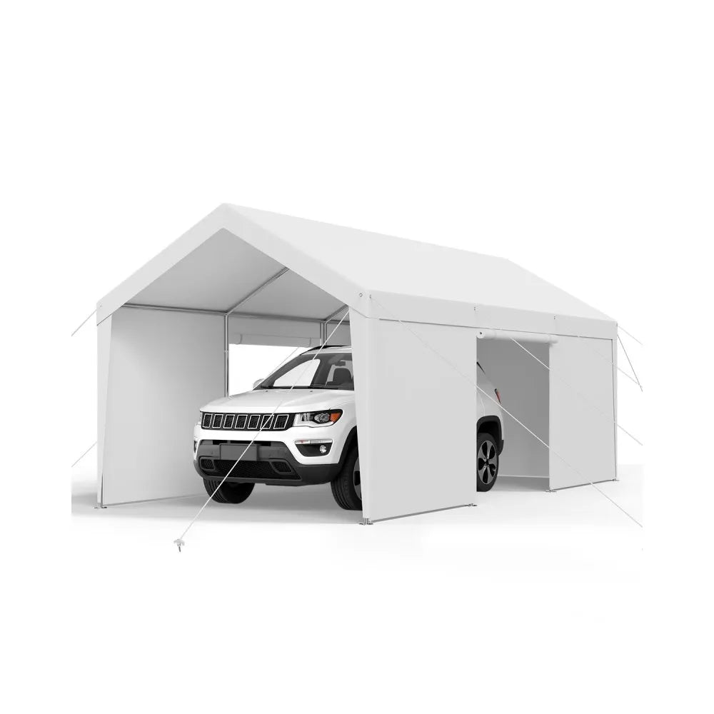 Garage Portable 22,2 m² - Auvent Renforcé et Bâche Haute Protection