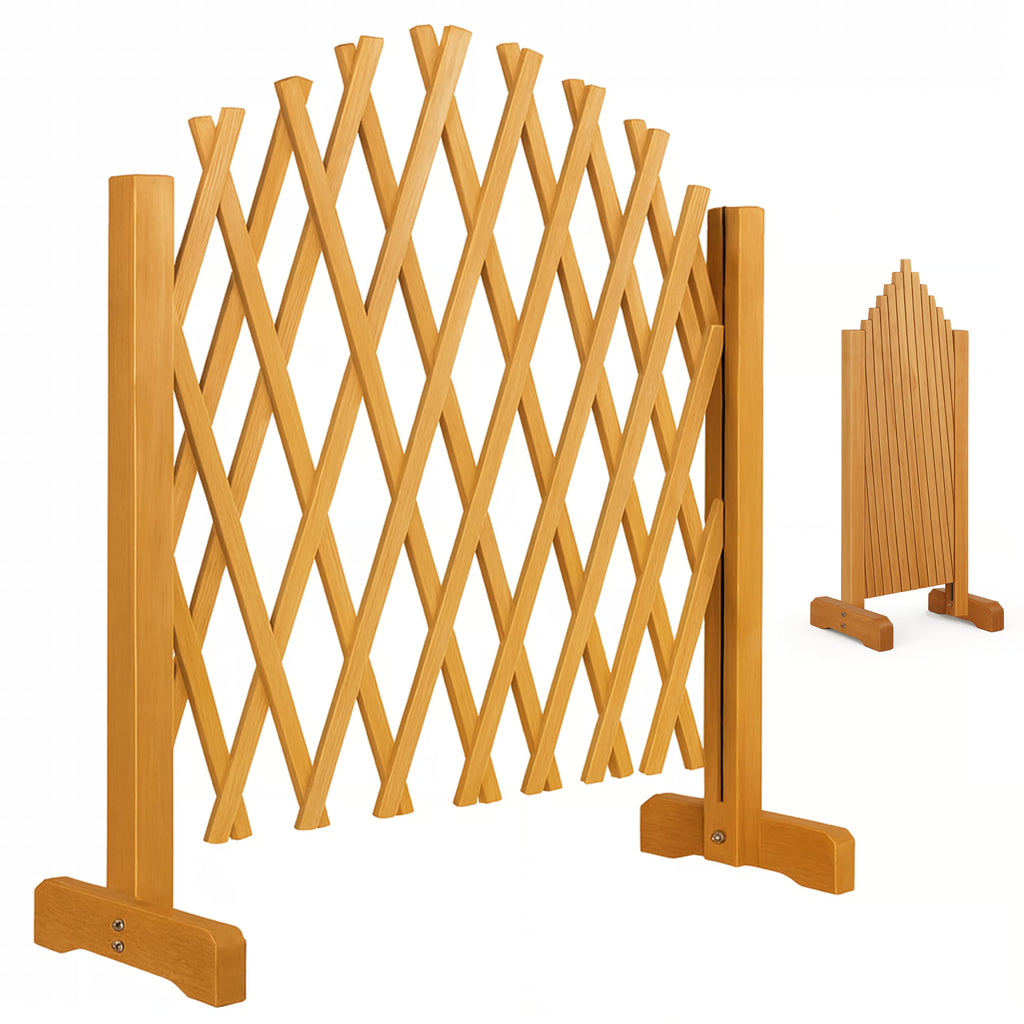 Treillage Bois 200x107cm - Support Grimpantes & Brise-Vue
