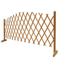 Lot 2 Panneaux Clôture Bois 2m - Bordure Jardin Décorative