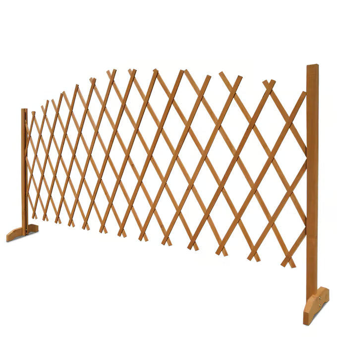 Lot 2 Panneaux Clôture Bois 2m - Bordure Jardin Décorative