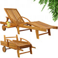 Transat Bois Acacia 200cm Inclinable - Bain de Soleil Tami