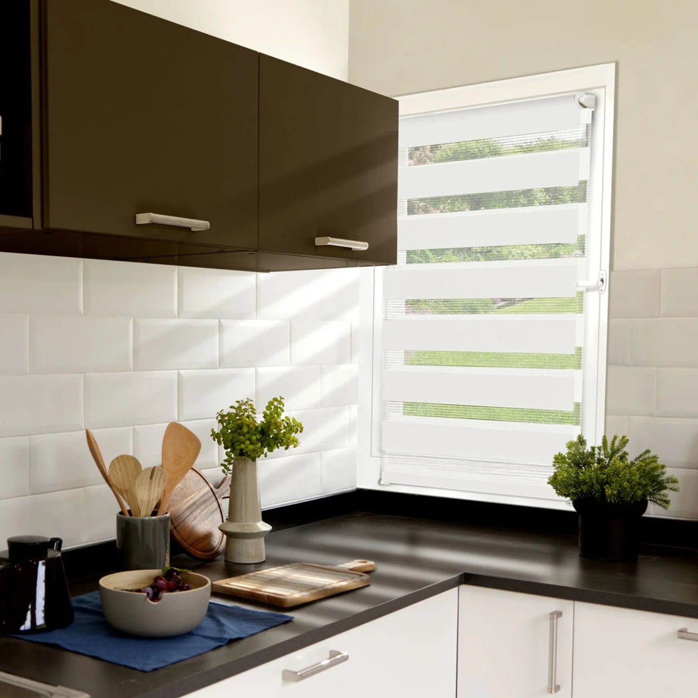 Store Enrouleur Jour/Nuit – 60 x 120 cm Blanc